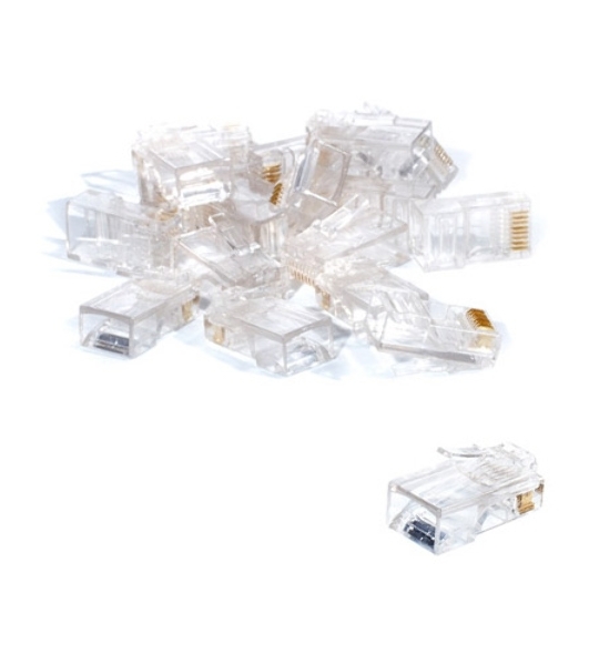 Коннектор RJ-45 Кат.5 (V) (8P8C) ExeGate под одножильный кабель (100 шт)