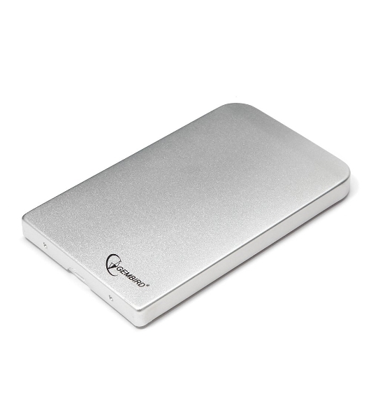Внешний корпус для HDD Gembird EE2-U2S-41-S 2.5' EE2-U2S-41, серебро, USB 2.0, SATA, металл