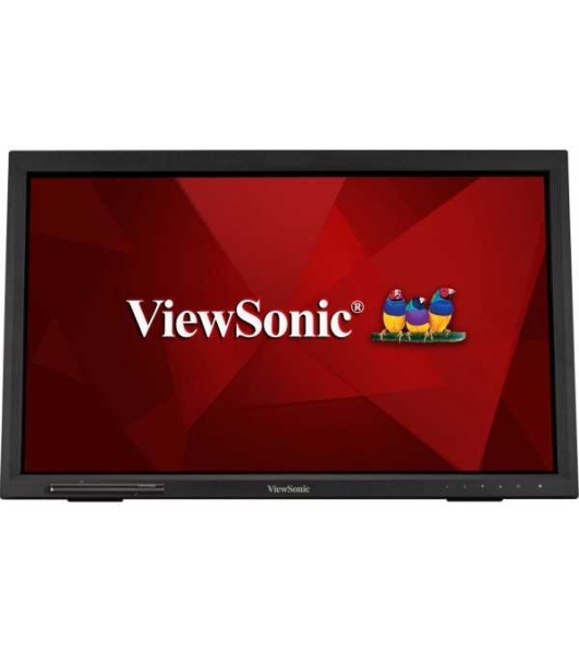 Монитор 21.5' ViewSonic TD2223 VA 1920x1080, 75 Гц, 6.5 мс, 16:9, 250 кд/м², VGA, DVI-D, HDMI 1.4, DP, USB Hub (2×USB 2.0), 3.5 Jack, аудиовход, динамики (2×2 Вт), сенсорный экран (IR Touch), черный