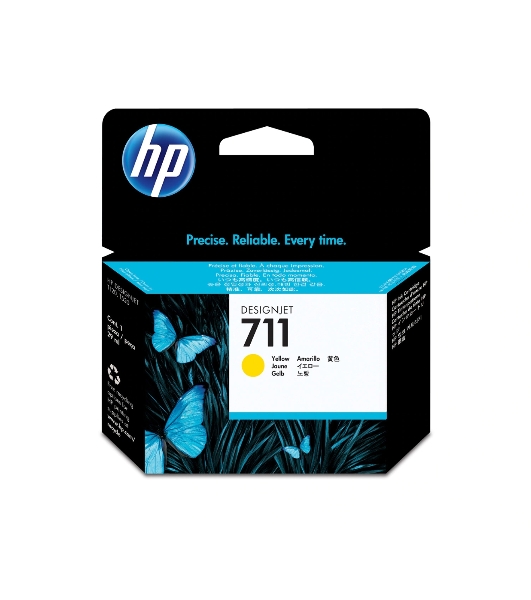 Картридж струйный HP №711 CZ132A желтый для HP DJ T120/T520 (29мл)
