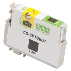 Картридж струйный Cactus CS-EPT0801 (T0801) черный (13 мл) для Epson Stylus PhotoP50/PX650/PX660/PX700/PX700W/PX710/PX710W/PX720/PX720WD/PX800/PX800FW/PX810/PX810FW/PX820/PX820FWD/R265/R285/R360/RX560/RX585/RX685, фото 1