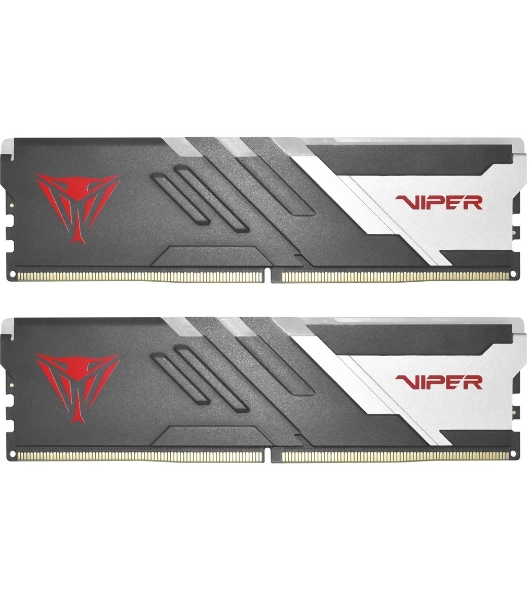 Оперативная память Patriot Viper Venom, DDR5, 32Gb (2x16Gb), 6400MHz, CL32, DIMM, с радиаторами, RGb, черный