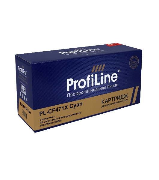 Картридж лазерный ProfiLine PL-CF471X (№657X) для принтеров HP Color LaserJet Enterprise M681dh/M681f/M681z/M682z Голубой 23000 копий