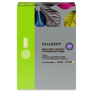 Картридж струйный Cactus CS-LC3237Y желтый (18.4 мл) для Brother HL-J6000DW/J6100DW