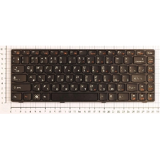 Клавиатура для ноутбука Lenovo Ideapad B470 V470 черная с рамкой