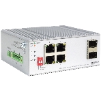 Коммутатор Unmanaged Industrial Switch 4x1000Base-T PoE, 2x1000Base-X SFP, PoE Budget 120W, Surge 4KV, -40 to 75°C, фото6