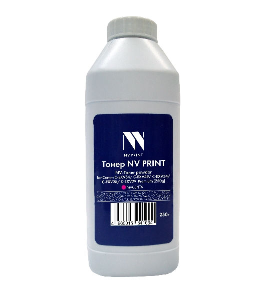 Тонер + девелопер NVPrint Canon C-EXV54, C-EXV49, C-EXV34, C-EXV28, C-EXV29 (250г) Magenta для IR C3025i, 3125, IR Adv C3320i, C3325i, C3330i, C2020, C2025, C2030, C2220, C2225, C2230, C5045, C5051, C5250, C5255, C1021, C1028, C5030, C5035, C5235, C5240 Premium