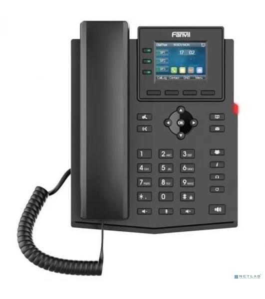 Телефон IP Fanvil X303P черный