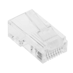 Коннектор LANMASTER (TWT-PL45-8P8C-6V) UTP Cat.6 RJ45 прозрачный (упак.: 100 шт), фото3