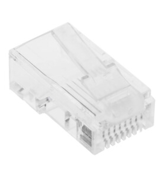 Коннектор LANMASTER (TWT-PL45-8P8C-6V) UTP Cat.6 RJ45 прозрачный (упак.: 100 шт)