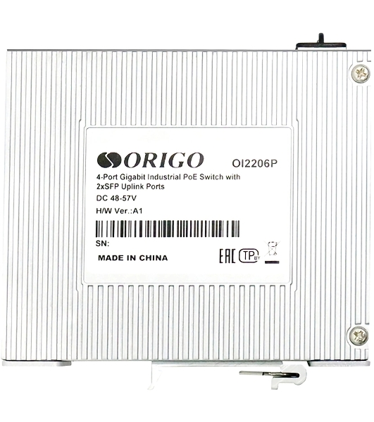 Коммутатор Unmanaged Industrial Switch 4x1000Base-T PoE, 2x1000Base-X SFP, PoE Budget 120W, Surge 4KV, -40 to 75°C