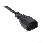 Шнур для блока питания Cabeus, IEC 320 C13, вилка IEC 60320 С14, 1.8 м, 10А, количество проводов и сечении 3x0,75 мм2, цвет: черный, фото 1