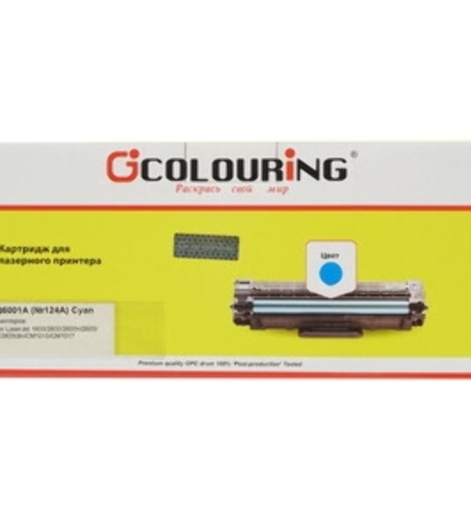 Картридж лазерный Colouring CG-Q6001A/707 голубой (2000 стр.) для HP CLJ 1600/2600n/2600dn/2600dtn/2605DN/2605DTN/CM1015MFP/CM1017MFP Canon Laser Shot LBP5000/5100