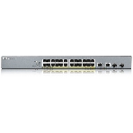 Коммутатор Zyxel GS1350-26HP, 24xGE PoE+, 2xCombo (SFP/RJ-45), бюджет PoE 375 Вт, дальность передачи питания до 250 м, автоперезагрузка PoE-портов, повышенная защита от перенапряжений и электростатических разряд, фото2