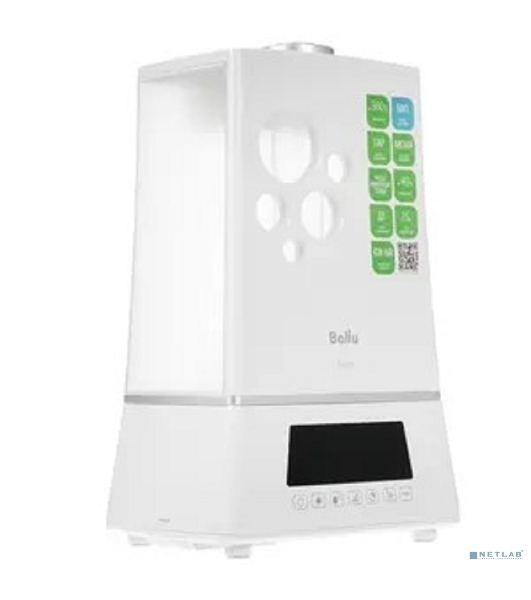 Увлажнитель воздуха Ballu UHB-1100 белый, 40 м², 7.5 л, ионизация, гигростат
