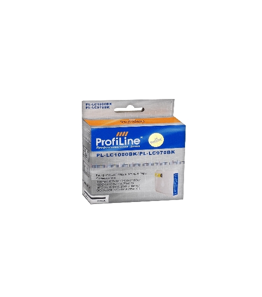 Картридж струйный ProfiLine PL-LC1000BK/LC970BK для принтеров Brother DCP -130C/135C/150C/235C/330C/350C/440CN/750CW/MFC-240C/260C/660CN/665CW/885CW/360C/5460CN/5860CW Black водн