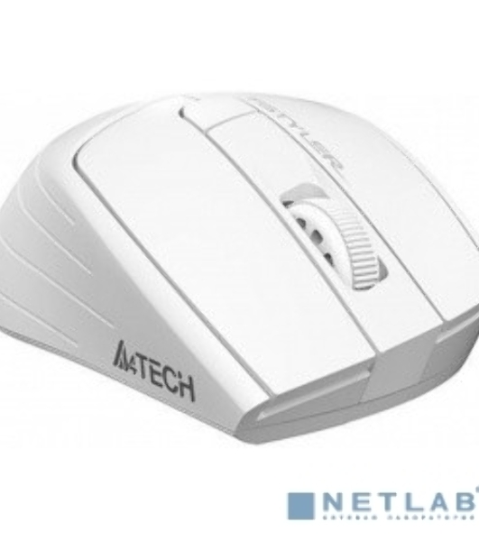 Мышь беспроводная A4Tech Fstyler FG30 белый/серый, 2000 dpi, радиоканал, USB, кнопки - 5