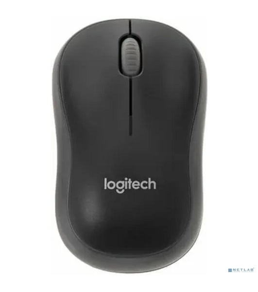 Мышь беспроводная Logitech M186 черный/серый, 1000 dpi, радиоканал, USB, кнопки - 3