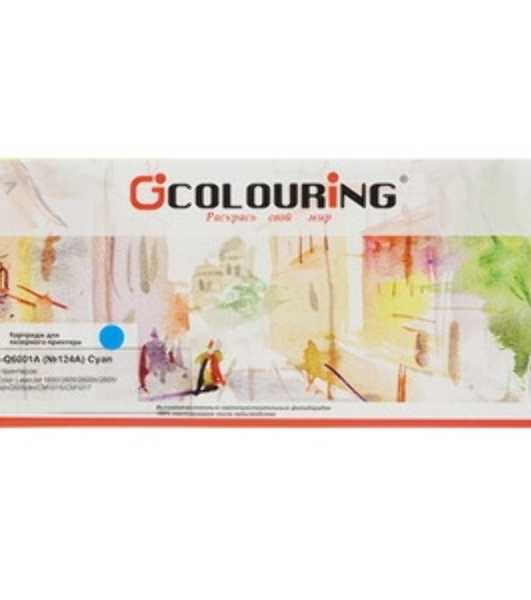 Картридж лазерный Colouring CG-Q6001A/707 голубой (2000 стр.) для HP CLJ 1600/2600n/2600dn/2600dtn/2605DN/2605DTN/CM1015MFP/CM1017MFP Canon Laser Shot LBP5000/5100
