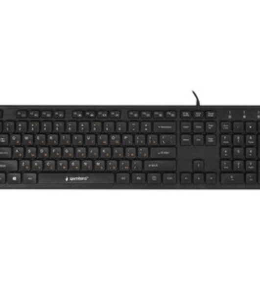 Клавиатура проводная Gembird KB-8360U, USB, черный