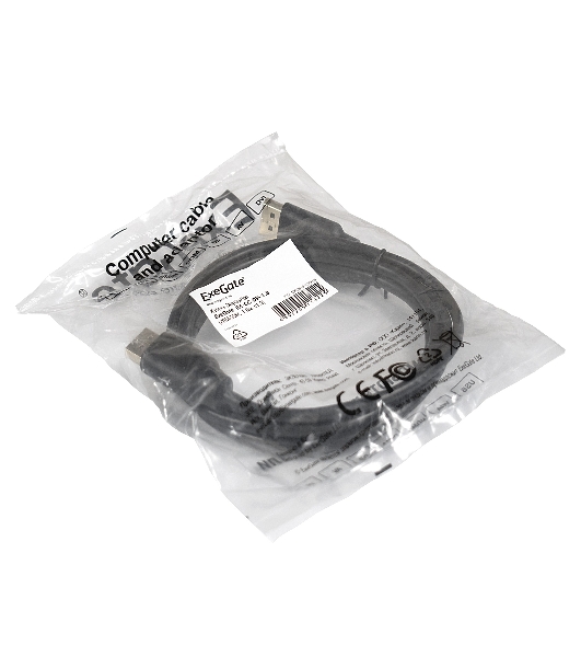 Кабель ExeGate EX284913RUS DisplayPort (20M-20M) 3.0м ExeGate EX-CC-DP-3.0 v1.2, позол. контакты