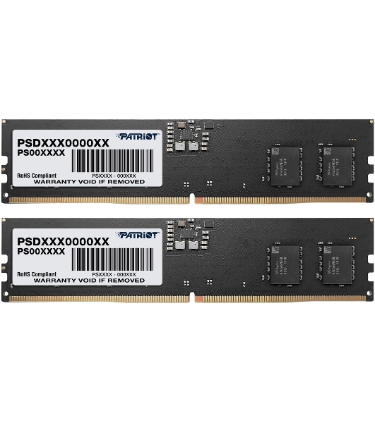 Оперативная память Patriot Signature, DDR5, 32GB (2x16 GB), 4800 MHz, CL40, DIMM