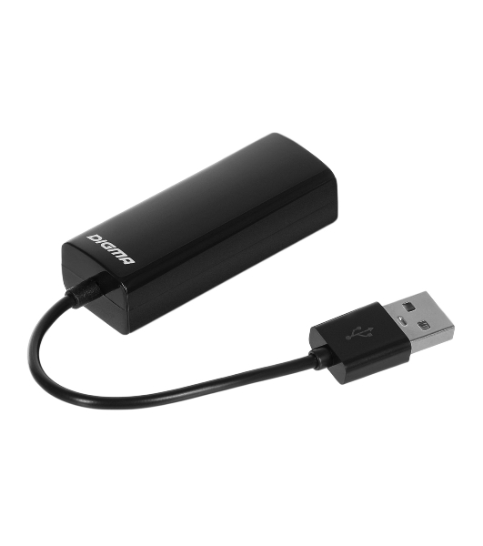 Сетевой адаптер Digma D-USB2-LAN100 Net Adapter Ethernet USB 2.0 (pack:1pcs)
