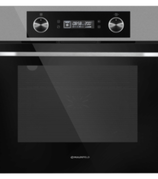 Шкаф духовой электрический Maunfeld AEOH60102S, 60л, дверца с 3 стеклами, нержавеющая сталь