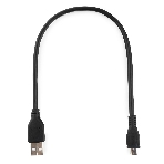 Кабель USB 2.0 Pro Gembird/Cablexpert AM/microBM 5P, 0.3м, экран, черный, пакет, фото 1