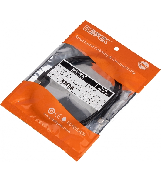 Кабель USB Type-C (m)-USB Type-C (m) 1м черный