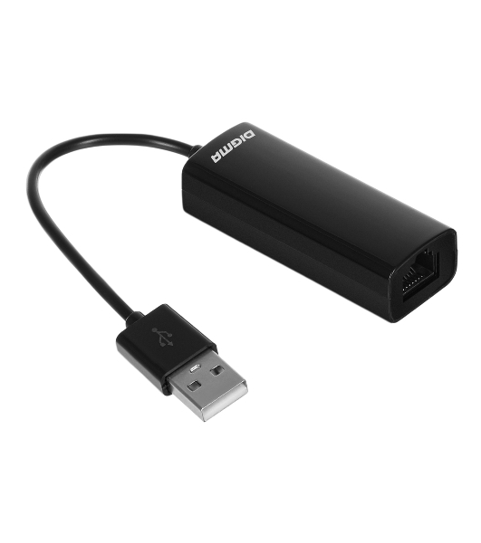 Сетевой адаптер Digma D-USB2-LAN100 Net Adapter Ethernet USB 2.0 (pack:1pcs)
