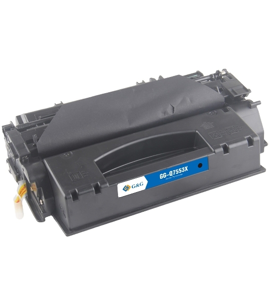 Картридж лазерный G&G GG-Q7553X черный (7000стр.) для HP LJ P2010/P2014/P2015/M2727nf MFP