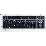 Клавиатура для ноутбука Lenovo IdeaPad Z560 Z565 G570 G770 черная с серой рамкой, фото3