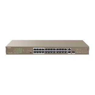 Коммутатор Tenda TEF1126P-24-250W 26-Портовыйбез управления FE c 24 портами PoE