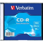 Диск CD-R Verbatim 700Mb 52x Slim case (1шт) (43347), фото2