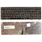 Клавиатура для ноутбука Lenovo IdeaPad Z560 Z565 G570 G770 черная с серой рамкой, фото2