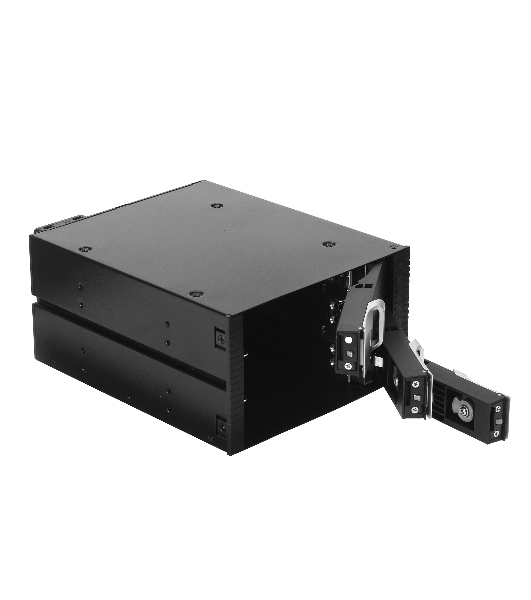 Корзина для HDD ExeGate EX264639RUS HS335-01 (универсальная, на 3*3,5' SATA/SAS HDD, занимает 2*5,25' отсека)