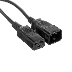 Кабель питания (UPS) ExeGate Power EC20-5P (С19->С20) VDE-250V-3*1.5-СU, 16А, черный, 5м, фото 1