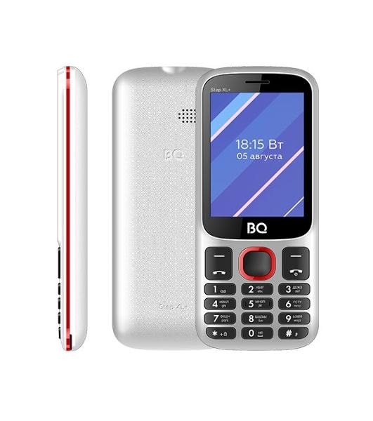 Мобильный телефон BQ 2820 Step XL+ белый/красный