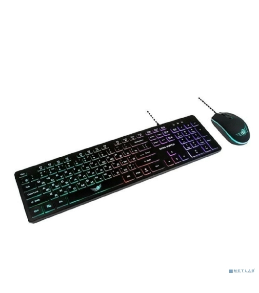 Комплект клавиатура+мышь Dialog Gan-Kata KMGK-1707U проводной, USB, 1600 DPI, чёрный