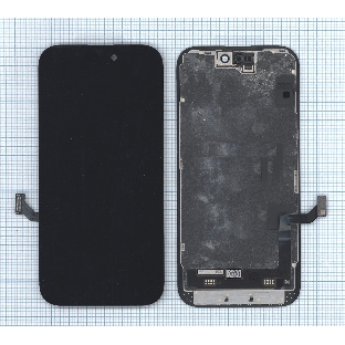 Дисплей (модуль) для Apple iPhone 15 в сборе с тачскрином, черный (OR)