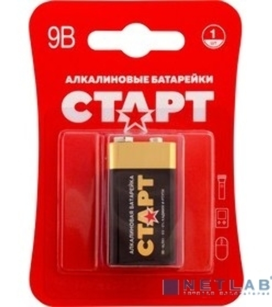 Батарейка СТАРТ 6LR61-BL1 10/200 (1 шт)