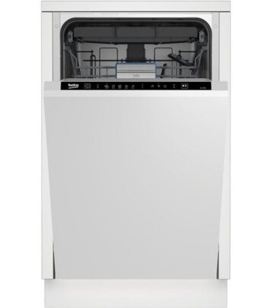 Встраиваемая посудомоечная машина Beko BDIS15063, белый, 44.8 см, 10 компл., 46 дБ, класс A