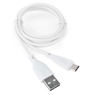 Кабель USB2.0 Cablexpert CCB-mUSB2-AMBMO1-1MW, AM/microB, издание Classic 0.1, длина 1м, белый, блистер