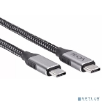 Кабель VCOM CU420M-1M USB3.2 Gen2X2, CM->CM, 20Gbs, 100WT, 4KX60Hz, All shell, 1 м, фото 1