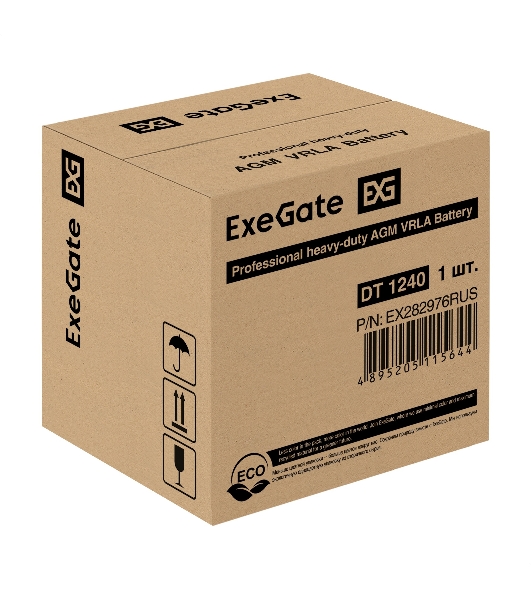 Батарея ExeGate DT 1240 (12V 40Ah), клеммы под болт М6