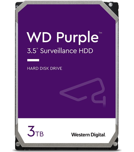 Жесткий диск Western Digital 3Tb WD33PURZ SATA-III Surveillance Purple (5400rpm) 256Mb 3.5'