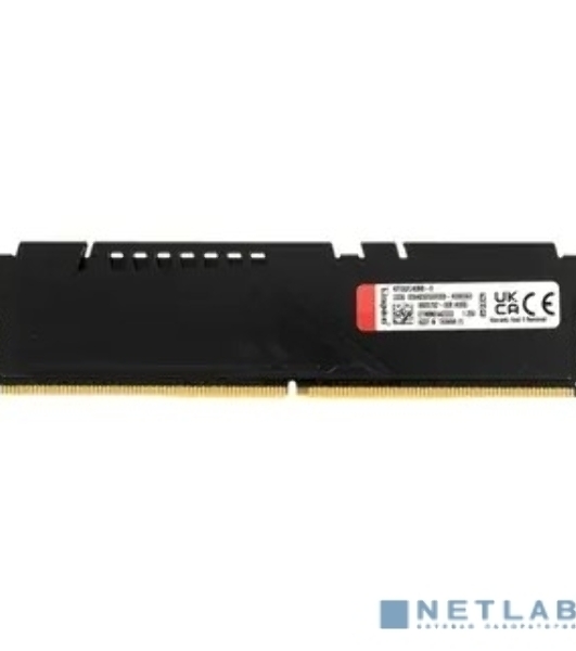 Оперативная память Kingston Fury Beast, DDR5, 8Gb (1x8GB), 5200MHz, CL40, DIMM, с радиатором, черный