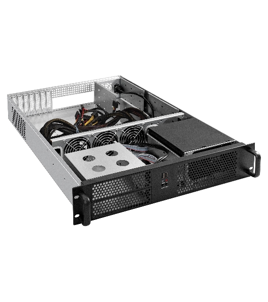 Серверный корпус ExeGate Pro 2U650-08 (RM 19', высота 2U, глубина 650, БП 1200ADS, 2хUSB)