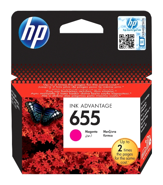 Картридж струйный HP 655 CZ111AE пурпурный для HP DJ IA 3525/4615/4625/5525/6525 (600 стр.)